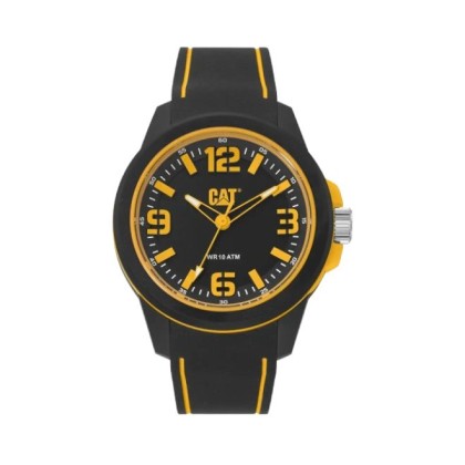 CAT LINEVOLT LZ-110-21-127 Analog Black Silicone Strap Men Watch 